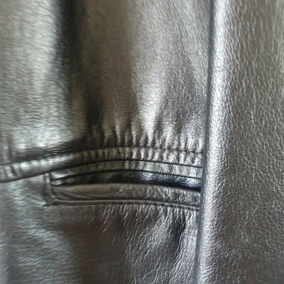 Genesis 100% Genuine Leather Jacket Mens Size L - Picture 9 of 9